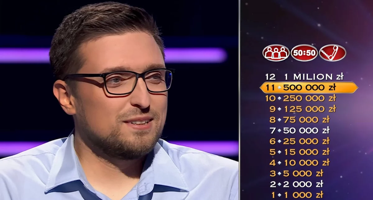 Ciechanowianin wygrał pół miliona złotych w programie Milionerzy!