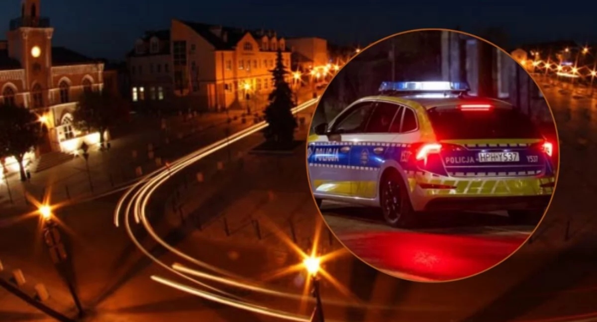 Zaatakował 25-latka i uciekł. Nocny incydent na placu w centrum Ciechanowa