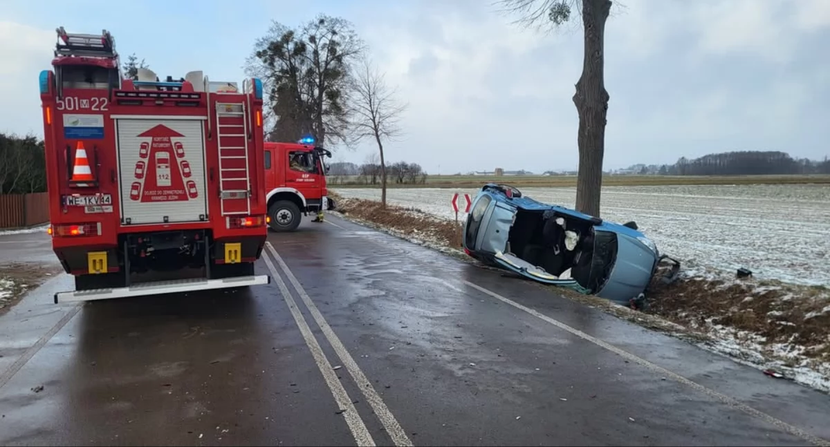 Dwie osoby trafiły do szpitala. Nastoletnia kierująca wymusiła pierwszeństwo