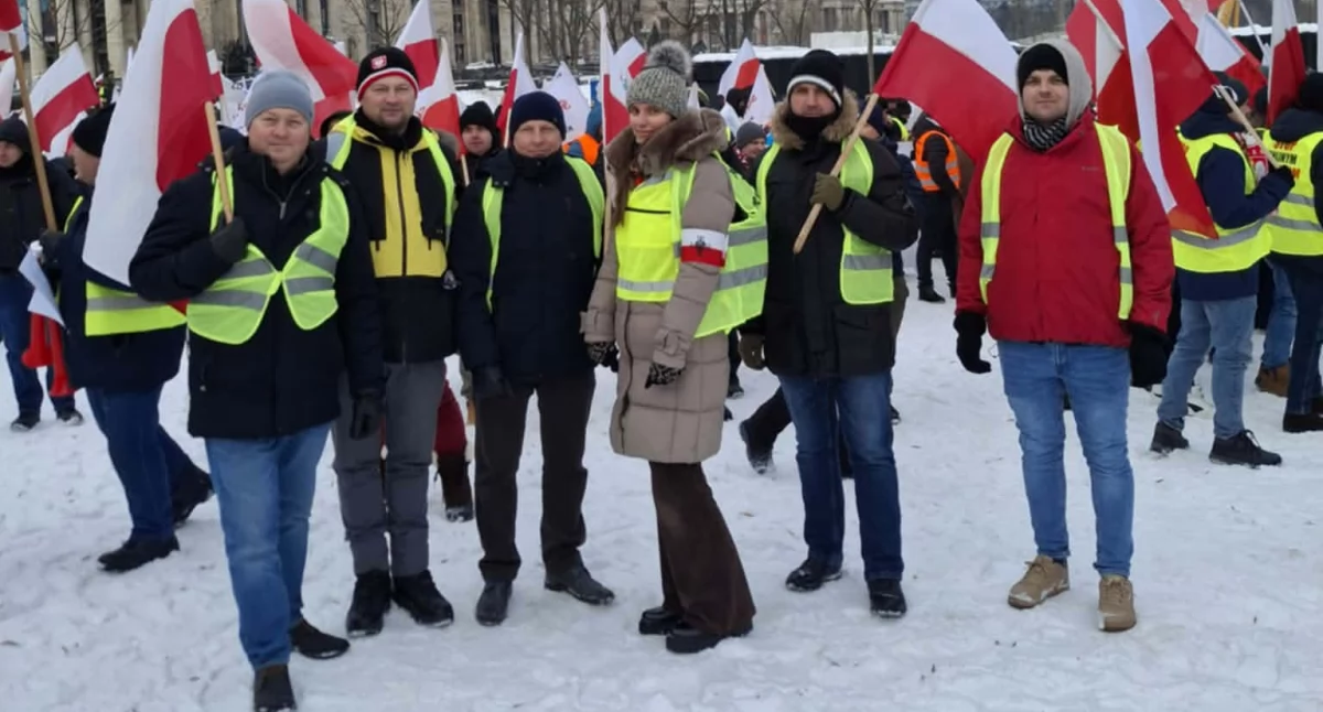 Rolnicy z powiatu ciechanowskiego protestują w Warszawie [zdjęcia]