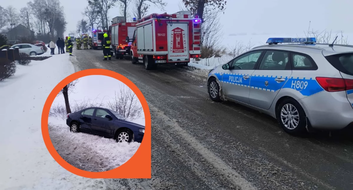 Młoda kobieta ranna w wypadku [zdjęcia]