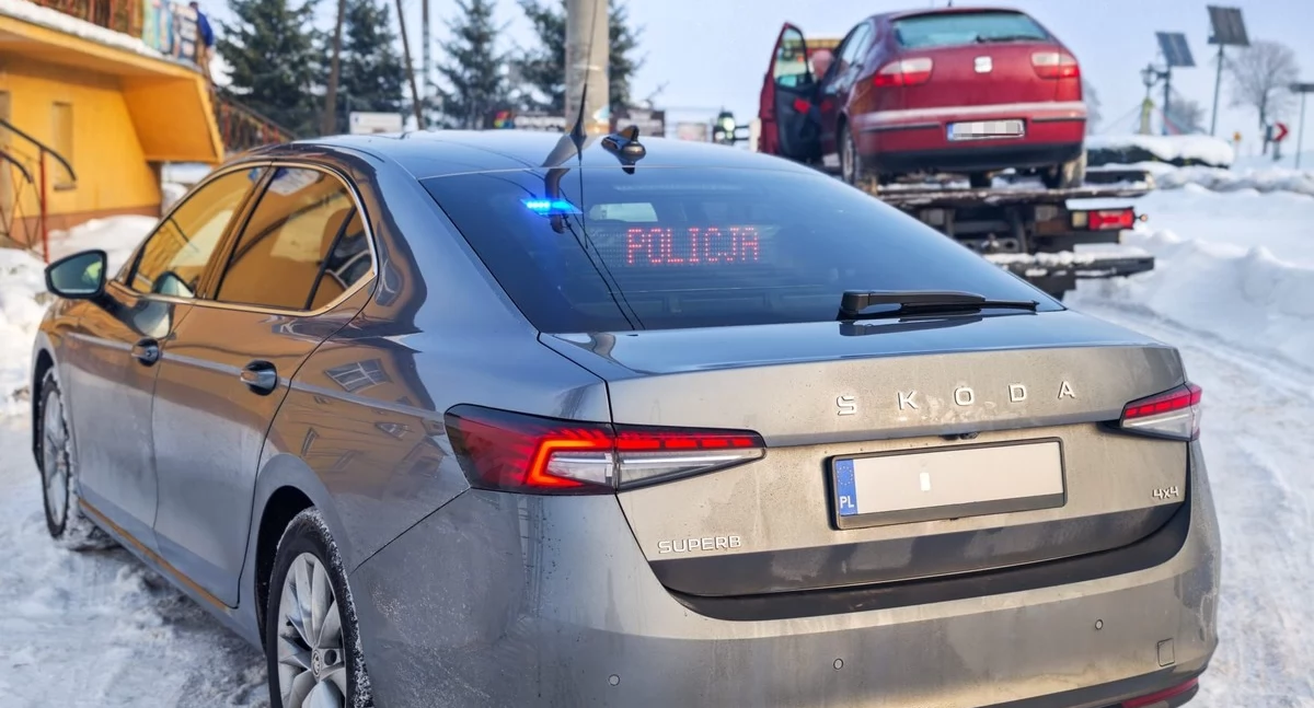 Po kontroli drogowej jego auto trafiło na lawetę