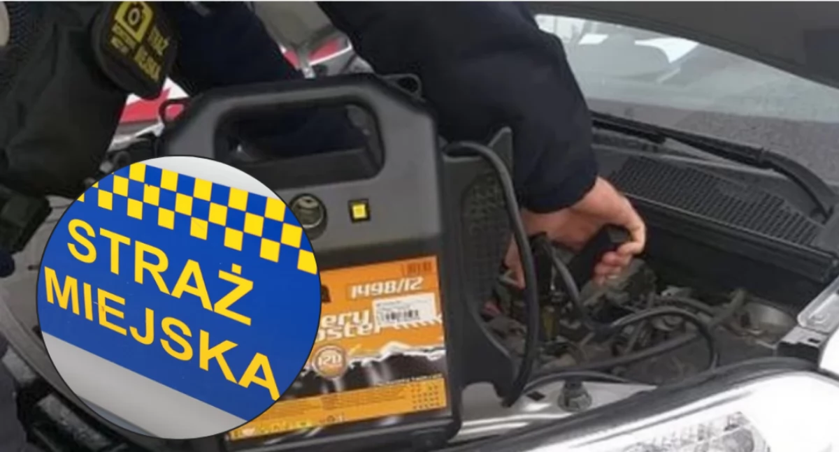 Auto nie chce odpalić? Straż Miejska z Ciechanowa pomaga kierowcom