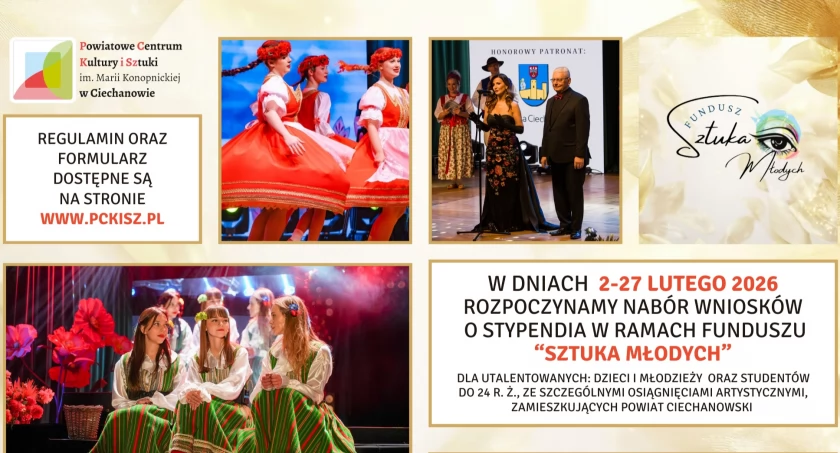 Trwa nabór wniosków o stypendia w Ciechanowie