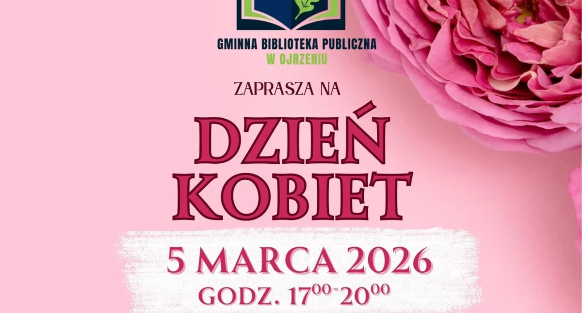 Zaproszenie na Dzień Kobiet w Gminie Ojrzeń
