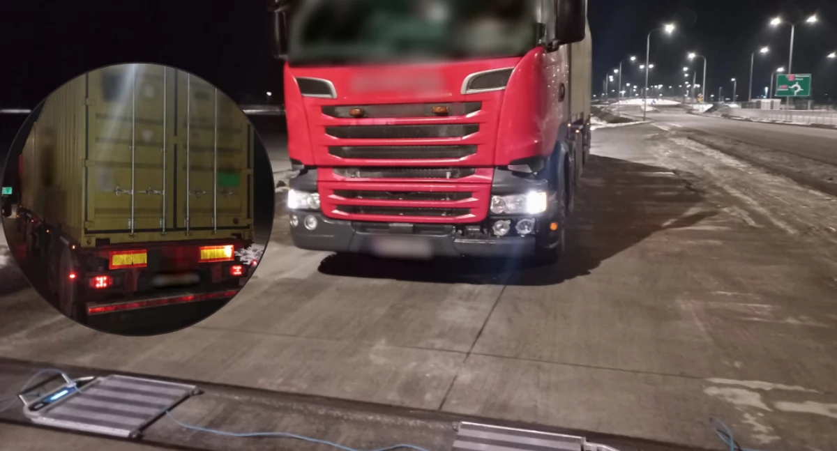 O ponad 24 tony za dużo. Ciężarówka zatrzymana przez ciechanowską ITD pod Glinojeckiem 