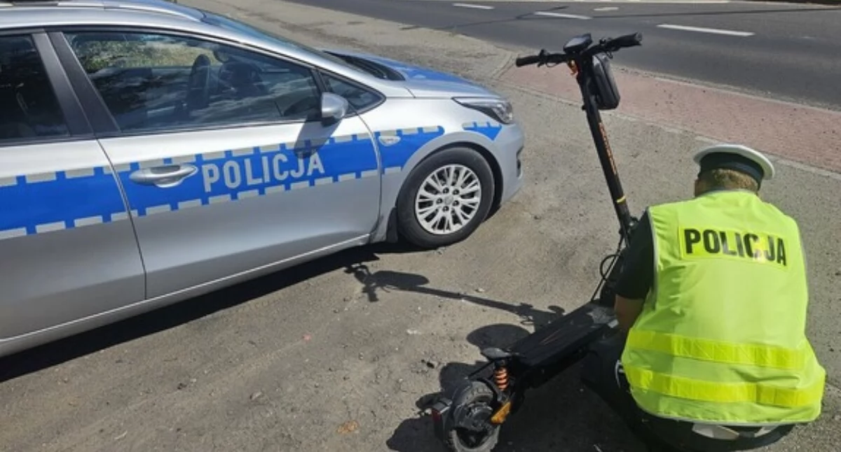Policja z Ciechanowa kontrolowała użytkowników hulajnóg. Zatrzymała czterech 12-latków