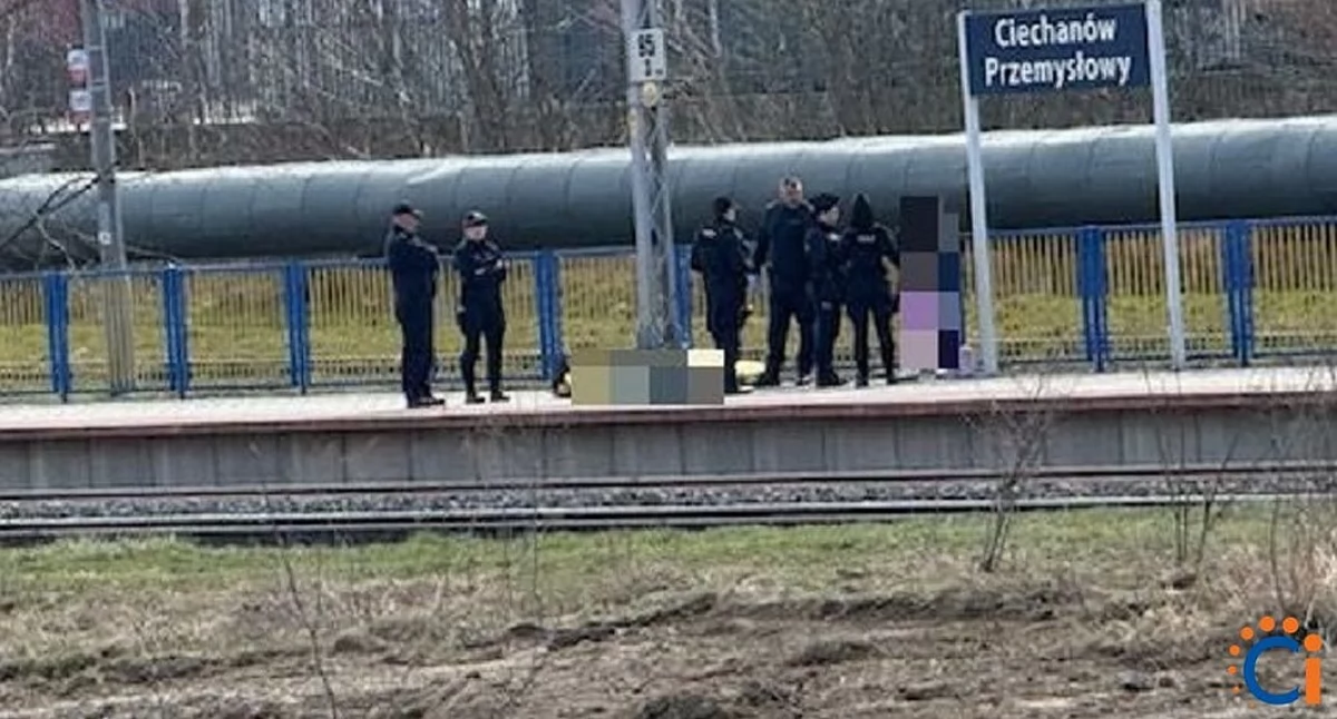[AKTUALIZACJA] Zgon mężczyzny na stacji kolejowej w Ciechanowie 