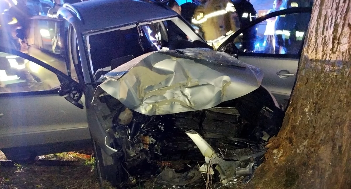 Tragiczny wypadek w pobliżu Ciechanowa. Jedna osoba nie żyje [zdjęcia]
