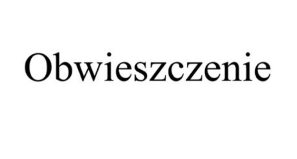 Obwieszczenie Starosty Przasnyskiego