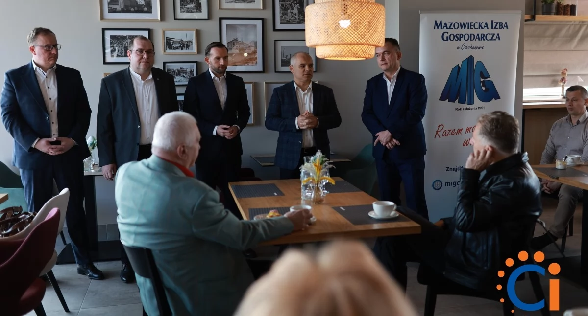 Prezydent Ciechanowa spotkał się ludźmi biznesu. Złożył ważną deklarację [zdjęcia]