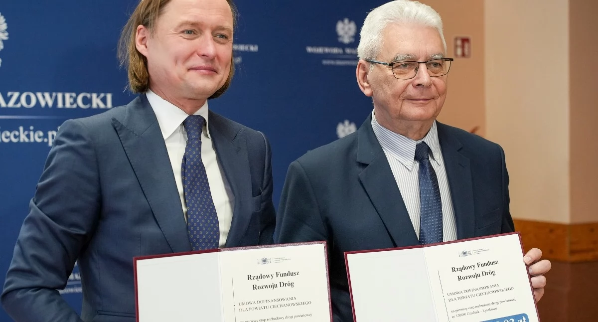 Powiat ciechanowski z dużym dofinansowaniem na drogę [zdjęcia]