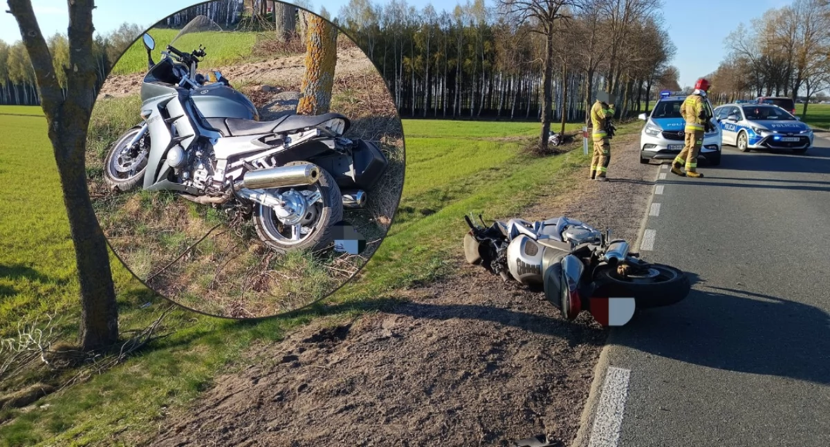 Wypadek motocyklistów z powiatu ciechanowskiego [zdjęcia]