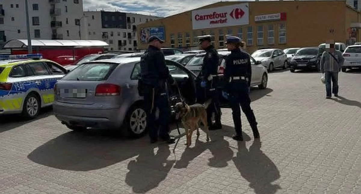 Akcja policji na ul. Armii Krajowej w Ciechanowie. Pościg i zatrzymanie 20-latka [zdjęcia]