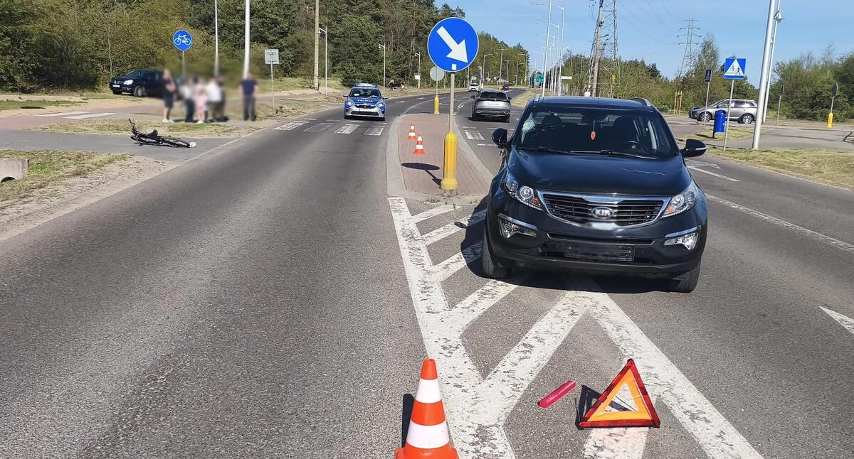 13-letnia rowerzystka ranna w wypadku