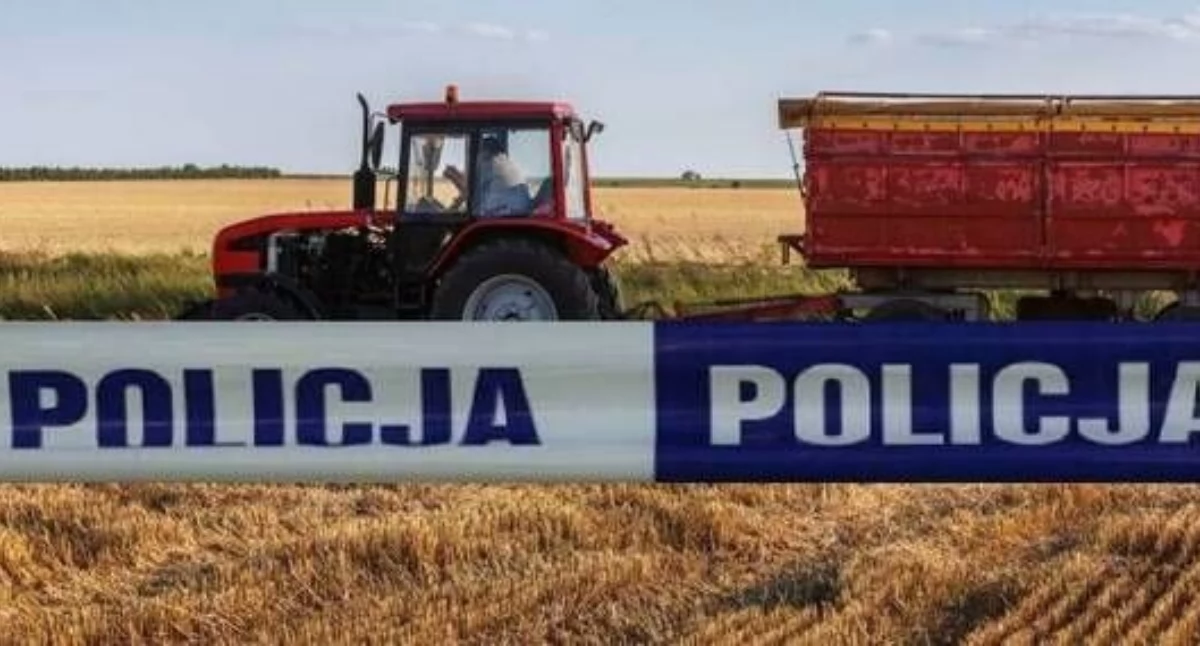Ciągnik przejechał po mężczyźnie. Poważny wypadek na posesji