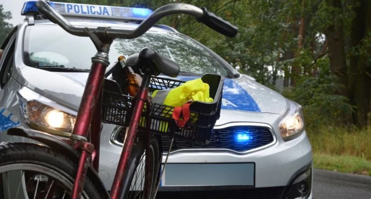 Rowerzysta miał prawie 4 promile! Został zatrzymany w gminie Glinojeck