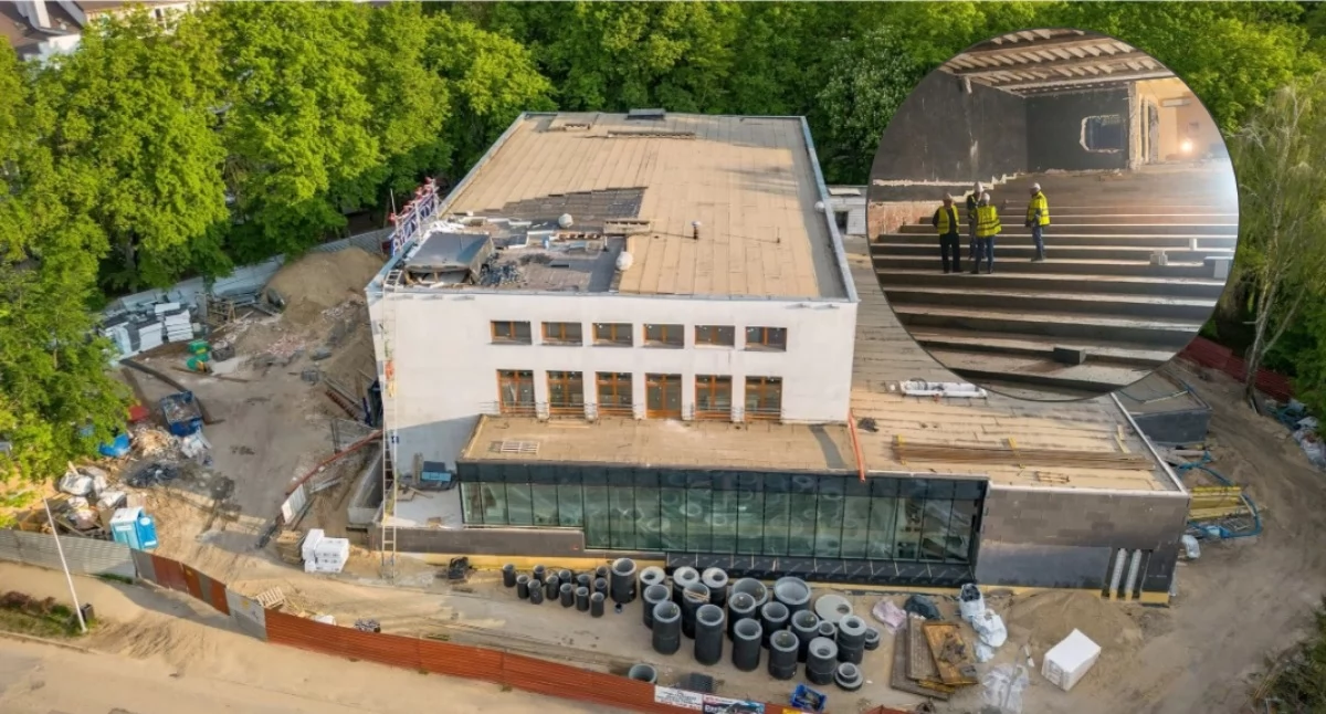 Postępuje modernizacja domu kultury w Ciechanowie [zdjęcia]