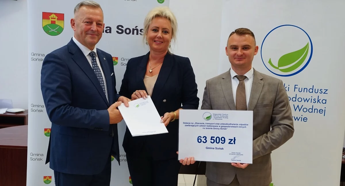 Gmina Sońsk z dotacją na usuwanie azbestu. Duże zainteresowanie projektem
