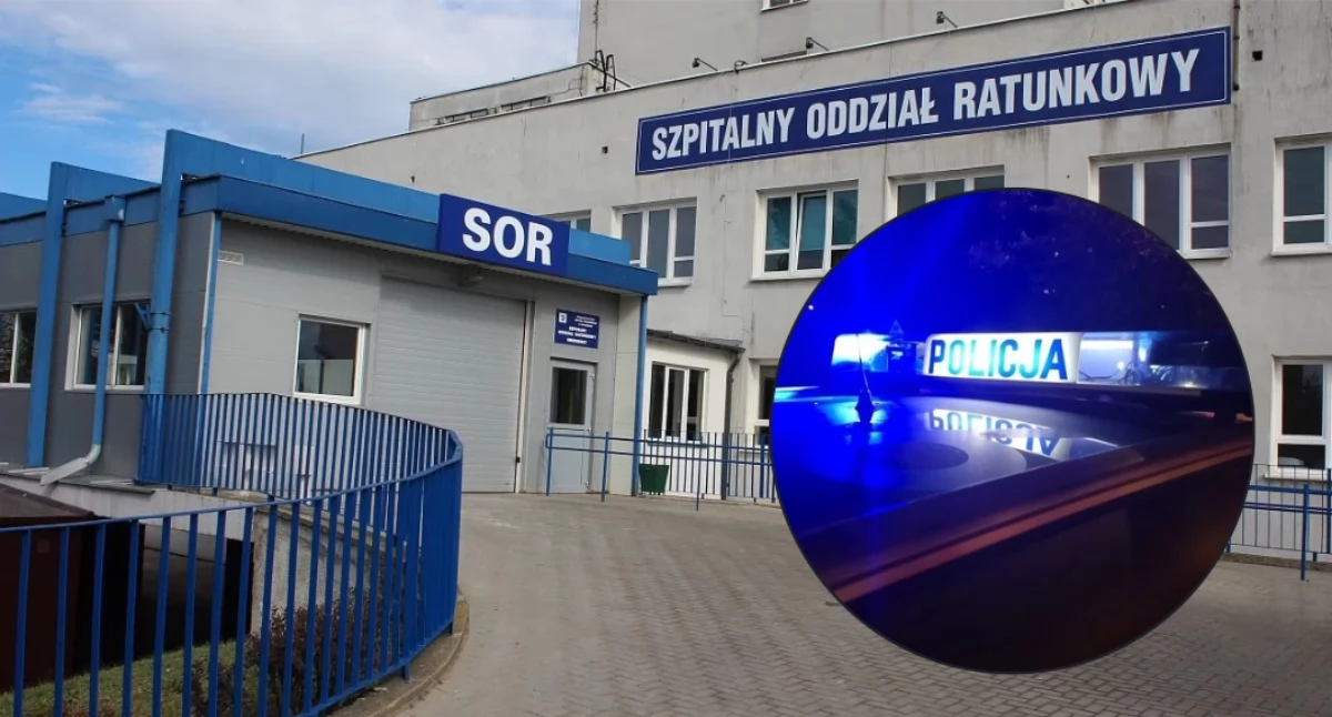 Był agresywny, miał przy sobie nóż i broń. Nocny incydent na SOR w Ciechanowie, wezwano policję