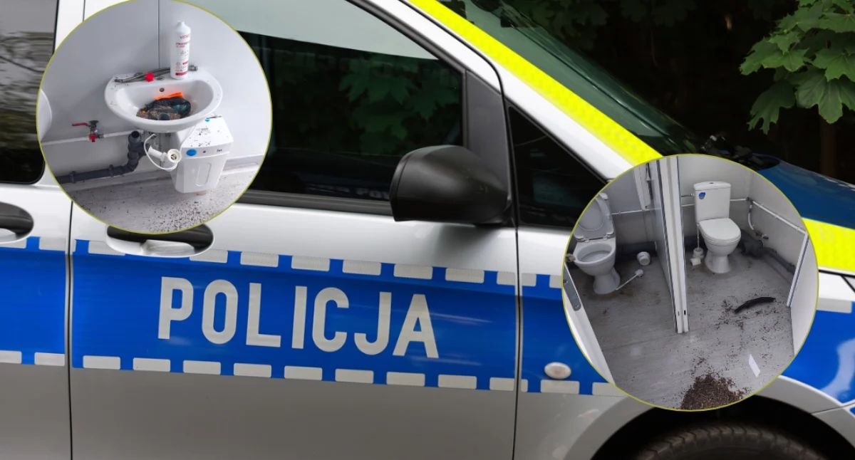 Dewastacja na targowisku. Wójt gminy Sońsk apeluje do sprawców [zdjęcia]