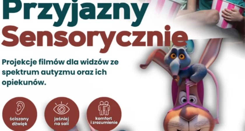 „Ekipa zwierzaków” - seans przyjazny sensorycznie w Ciechanowie