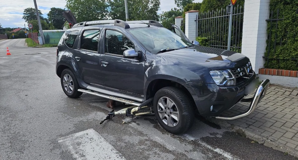 Potrącenie rowerzystki. Nastolatka trafiła do szpitala