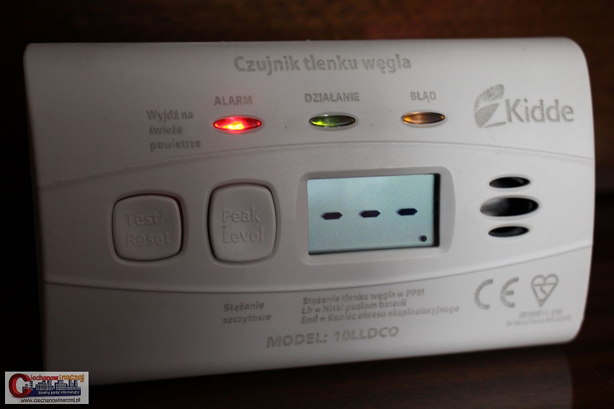 Czujki czadu uratowały życie mieszkańcom Ciechanowa