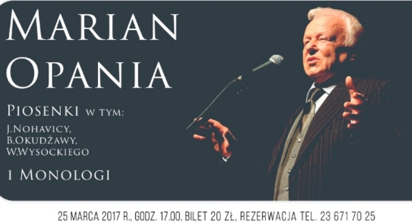 Marian Opania wystąpi w Opinogórze
