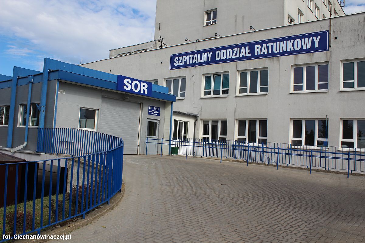 Kontrola na Szpitalnym Oddziale Ratunkowym w Ciechanowie