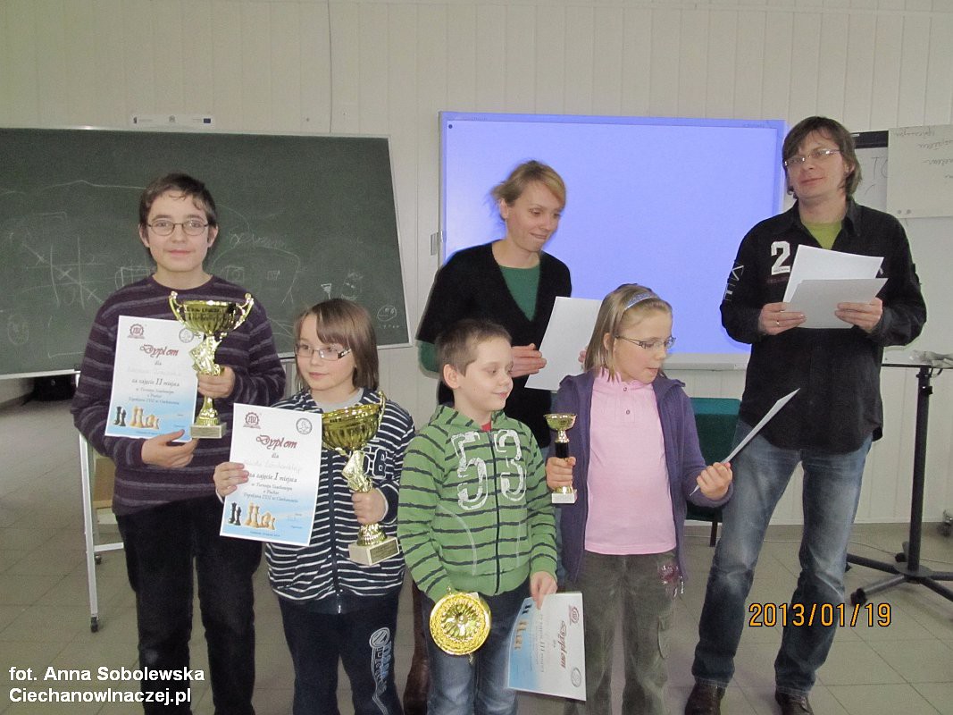 Sekcja szachowa TKKF w Ciechanowie rozpoczęła nowy rok znakomitymi turniejami szachowymi