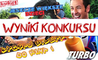 Wyniki konkursu: Wygraj bilety do kina!