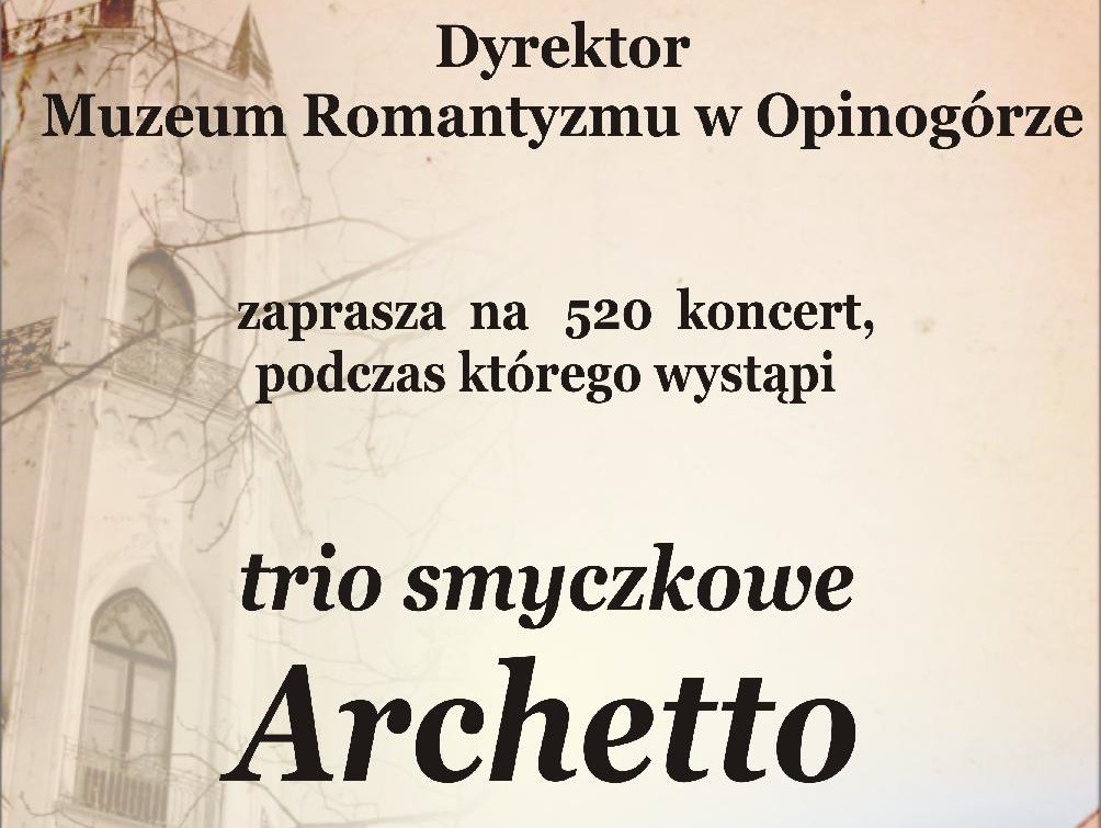Trio smyczkowe i nowa wystawa w Muzeum Romantyzmu