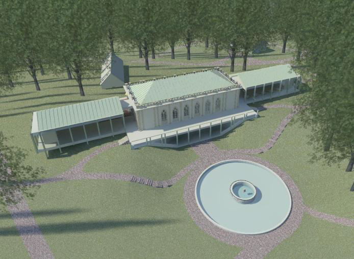 Nowa oranżeria w Muzeum Romantyzmu w Opinogórze 