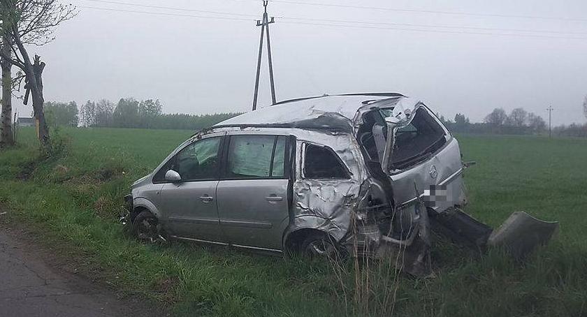 Wasze Info: Kraksa pod Ciechanowem (zdjęcia)
