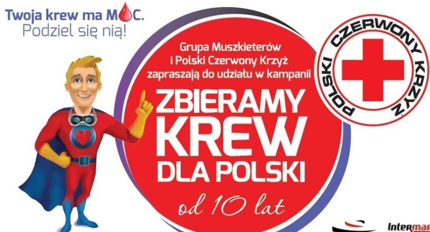 Pod Ciechanowem będą zbierać krew dla Polski