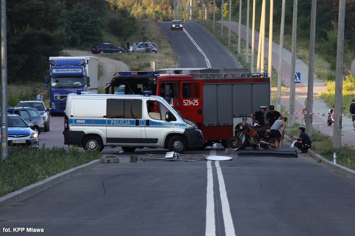 U sąsiadów: Zginął 26-letni motocyklista. Wjechał na zamknięty wiadukt