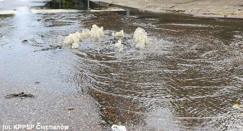 Nawałnice nad powiatem Ciechanowskim. Powalone drzewa, zerwane dachy. W akcji ok. 70 strażaków