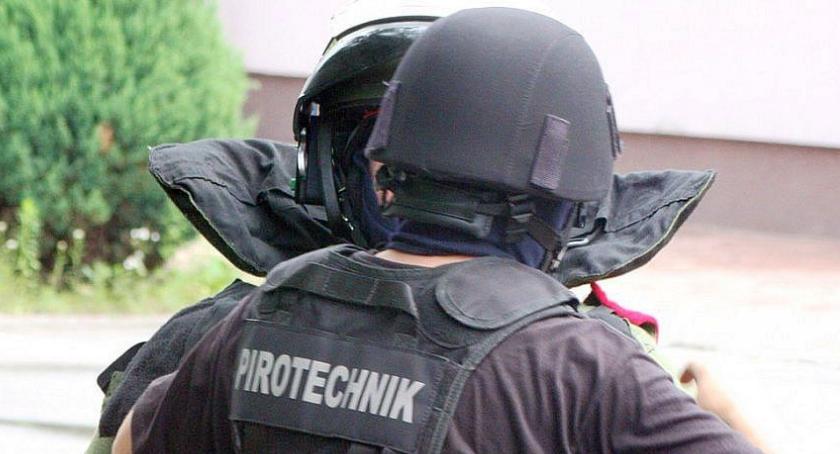 Interwencja saperów na terenie ciechanowskiego szpitala