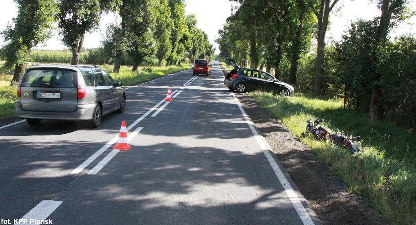 Ciężarówka zahaczyła o motocyklistę. Policja szuka sprawcy