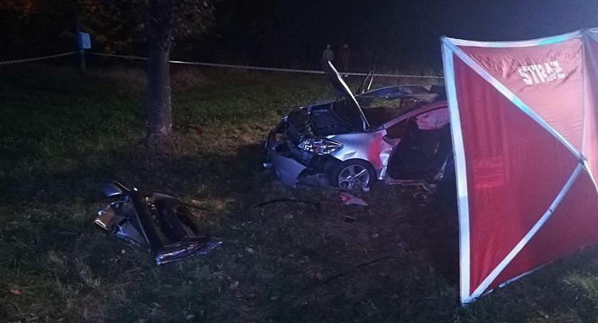 Tragiczny wypadek pod Ciechanowem. Zginął kierowca Toyoty (zdjęcia)