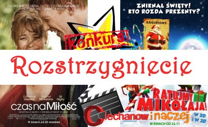  Wyniki konkursu: Wygraj bilety do kina!