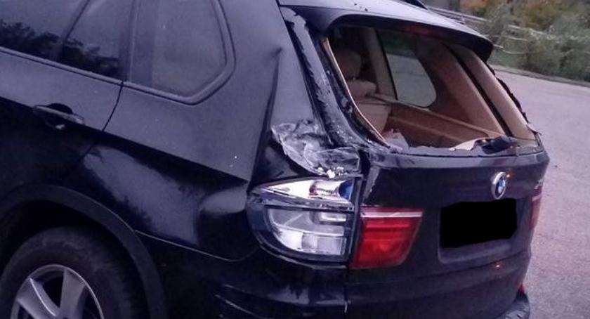 Tir uderzył w BMW w Glinojecku