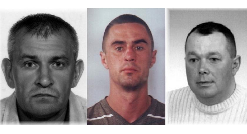 Trzech mężczyzn ściganych listami gończymi