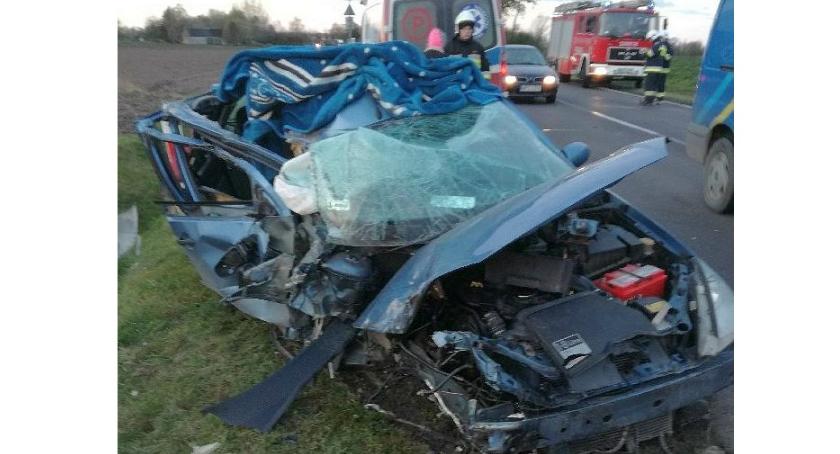 22-latka ranna po wypadku na krajowej pięćdziesiątce