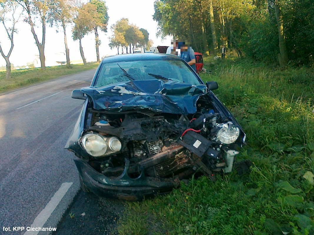 Trzyletnie dziecko ciężko ranne w wypadku pod Gołyminem