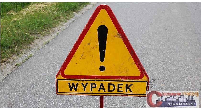 Z ostatniej chwili: Wypadek na rondzie w Ciechanowie. Ruch jest utrudniony