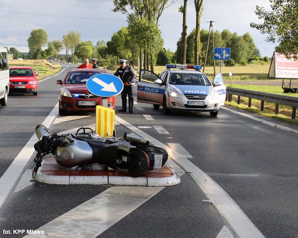 31 - letni motocyklista zginął w wypadku