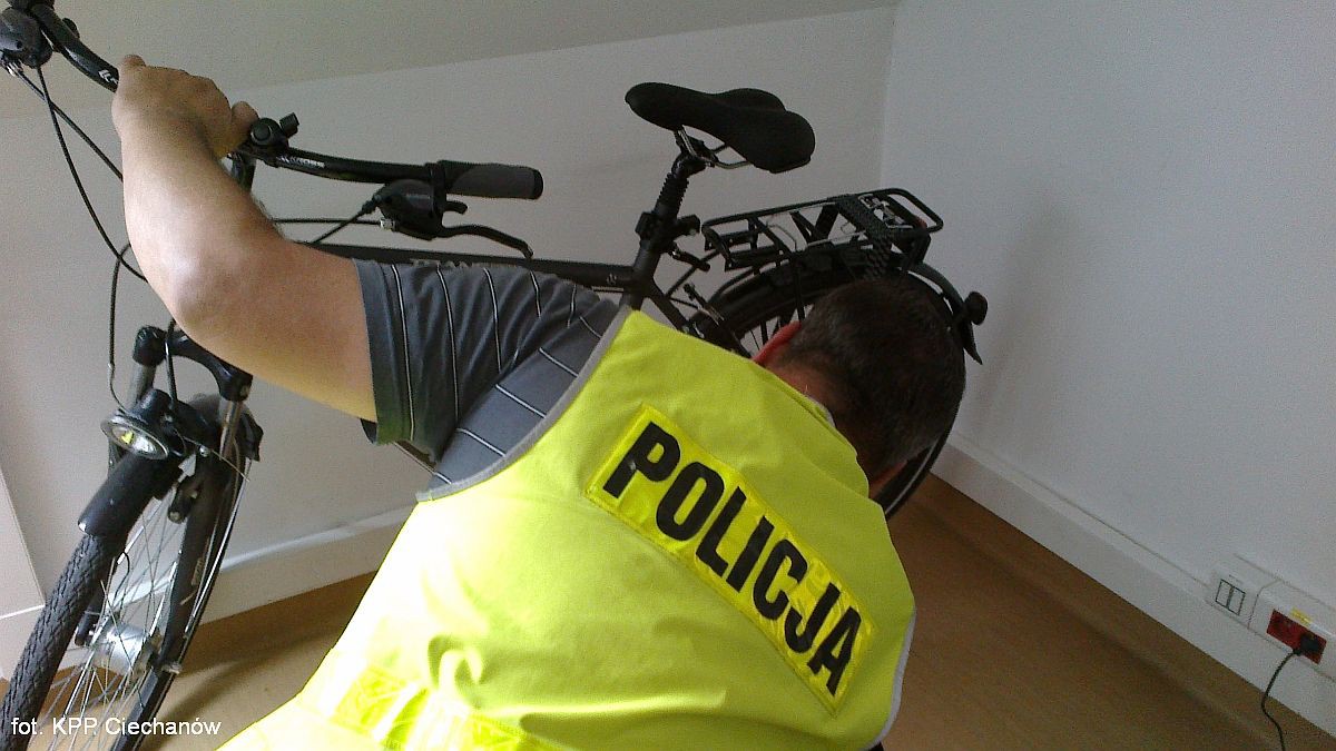 Złodziej rowerów za kratkami