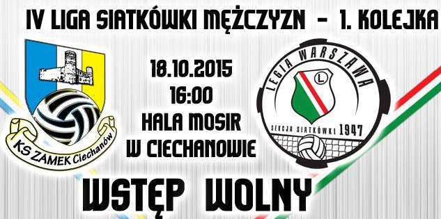 Historyczny mecz w Ciechanowie! KS Zamek zagra z Legią na inaugurację IV ligi siatkarzy